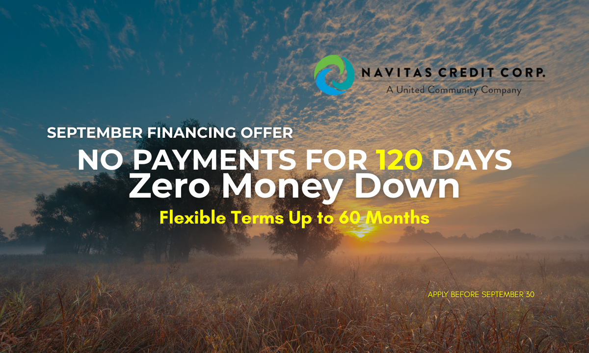 September Financing Special: Upgrade Now, Pay Later